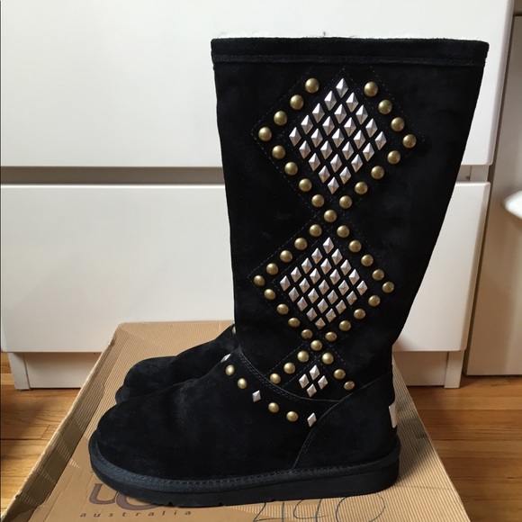 black studded uggs
